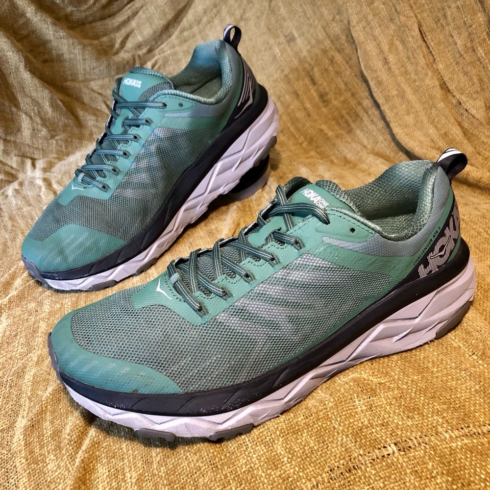 Hoka One One Men's Challenger ATR Running Shoes Outdoor Gear Size 13 Green Black